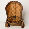 ADBGA495 American Darling Western Leather Messenger Bag with Fringes Full Grain