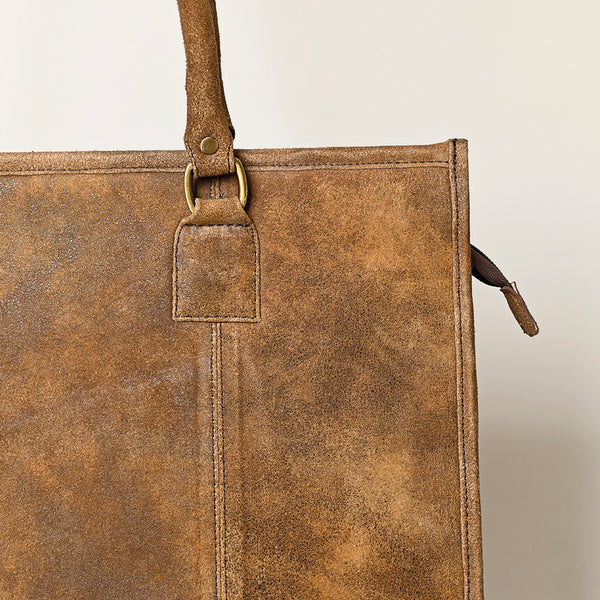 ADBGA496 American Darling Western Leather Tote Bag Full Grain Genuine Leather