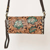 ADBGA489 American Darling Hand Tooled Leather Small Cross body Bag Western Purse