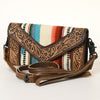 ADBG906 American Darling Handcrafted Hand Tooled Leather Saddle Blanket Envelope