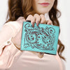 LC-ADBGZ791B Wallet Genuine Western Leather Women Bag