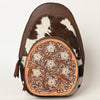ADBGA508 American Darling Western Leather Backpack Hand Tooled Cowhide Purse