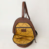 ADBGA508 American Darling Western Leather Backpack Hand Tooled Cowhide Purse