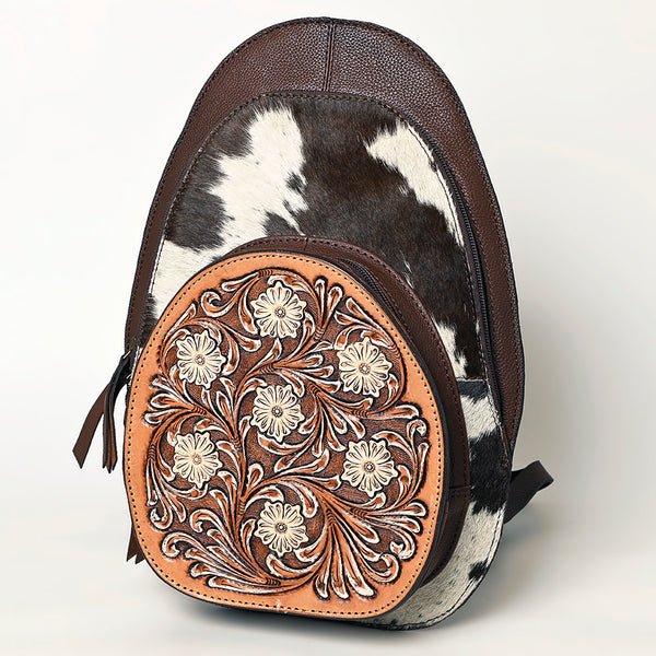 ADBGA508 American Darling Western Leather Backpack Hand Tooled Cowhide Purse