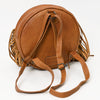 ADBG1400 American Darling Western Hair-On Cowhide Fringe Backpack Bag with Genuine Leather by American Darling