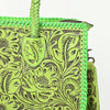 ADBG1412 American Darling Western Hand-Tooled Genuine Leather Tote Bag for Everyday Carry