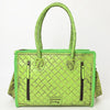 ADBG1412 American Darling Western Hand-Tooled Genuine Leather Tote Bag for Everyday Carry