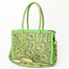 ADBG1412 American Darling Western Hand-Tooled Genuine Leather Tote Bag for Everyday Carry