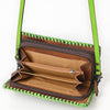 ADBG1228 American Darling Western Hand-Tooled Leather Clutch Bag with Floral Carving