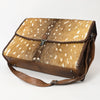 ADBG1420 American Darling Hair-On Cowhide Western Leather Briefcase Bag | Genuine Leather Laptop Work Bag