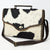 ADBGM377 Hair-On Cowhide Messenger Bag with Top Handle & Turn Lock - Western Briefcase Messenger