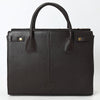 ADBGM382 Hair-On Cowhide Leather Tote Bag with Black Handles - Western Structured Office Handbag