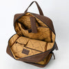 ADBGM391 Leather Backpack - Structured Full-Grain Western Travel & Work Bag