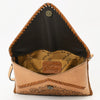 ADBG1109 American Darling Hand-Tooled Genuine Leather Western Envelope Bag Floral Carved Crossbody