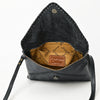 ADBG1109 American Darling Hand-Tooled Genuine Leather Western Envelope Bag Floral Carved Crossbody