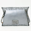 ADBG1109 American Darling Hand-Tooled Genuine Leather Western Envelope Bag Floral Carved Crossbody
