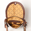 ADBGA526 American Darling Western Leather Hand Woven Saddle Blanket Cross body Bag