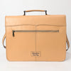 ADBGZ824 Hand-Tooled Leather Western Bag Double Pocket Briefcase Style