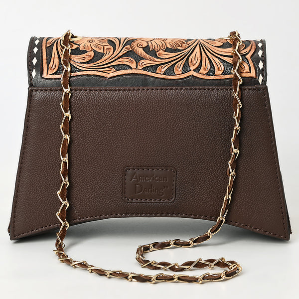 ADBGA536 American Darling Western Leather Cross body Bag Hand Tooled Hair-On Cowhide