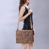ADBG1158 American Darling Floral Tooled Leather Tote -Western Crossbody Bag