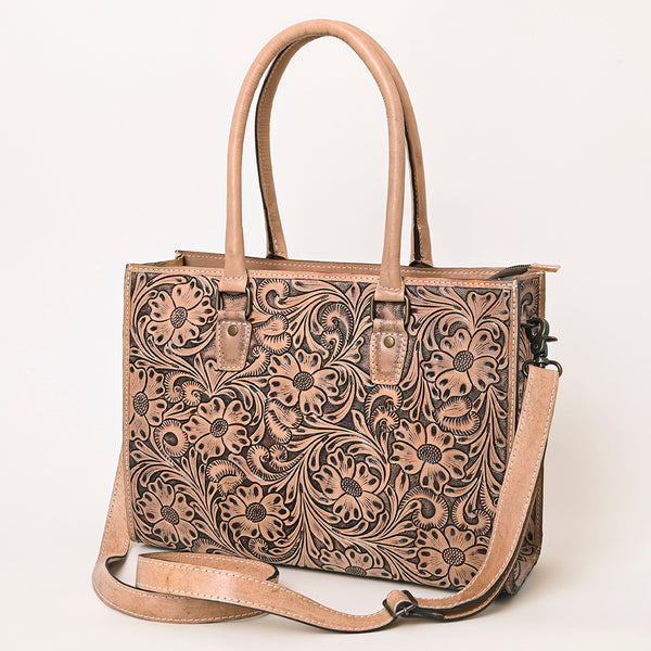 ADBG1158 American Darling Floral Tooled Leather Tote -Western Crossbody Bag