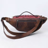 ADBG1441 American Darling Handcrafted Western Leather Fanny Pack Hair-On Cowhide Genuine Leather