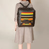 OHA138Backpack Saddle Blanket Genuine Leather Western Women Bag | for Laptop School Purse Travel