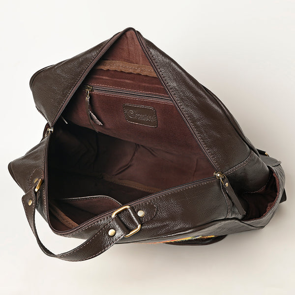 OHA138Backpack Saddle Blanket Genuine Leather Western Women Bag | for Laptop School Purse Travel