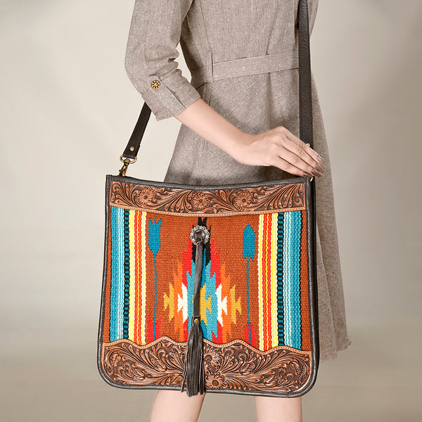 OHA115 Crossbody Genuine Leather women bag western Bag