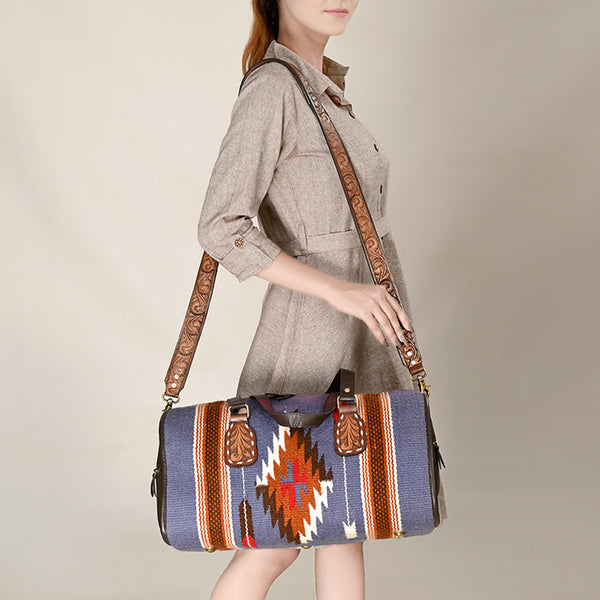 OHA125 Duffel Genuine Leather women bag western Bag