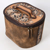 ADBGA411 American Darling Hand Tooled Floral Carved Genuine Leather Jewelry Case