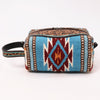 ADBGA555 American Darling Hand Woven Saddle Blanket & Tooled Leather Toiletry