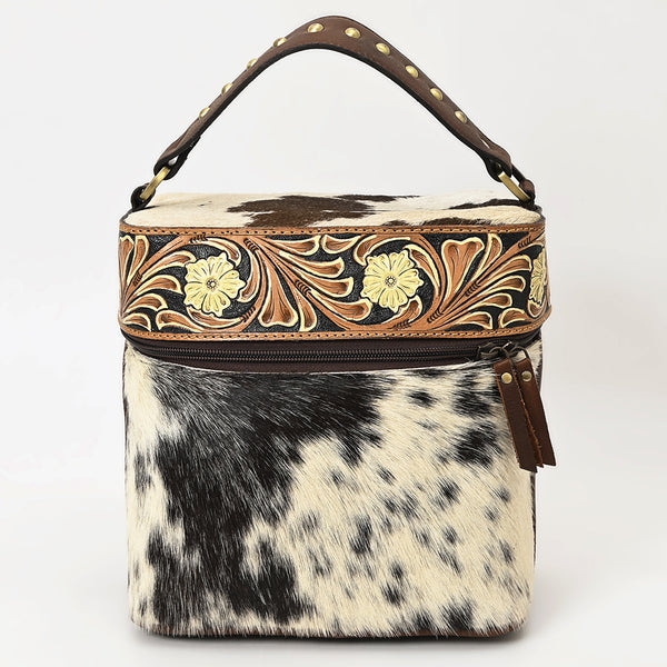 ADBGA427 American Darling Hair-On Cowhide Hand Tooled Leather Western Jewelry case