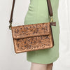 OHA119 Crossbody Genuine Leather women bag western Bag