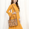 ADBG1453 American Darling Tooled Leather Tote | Floral Carved Crossbody