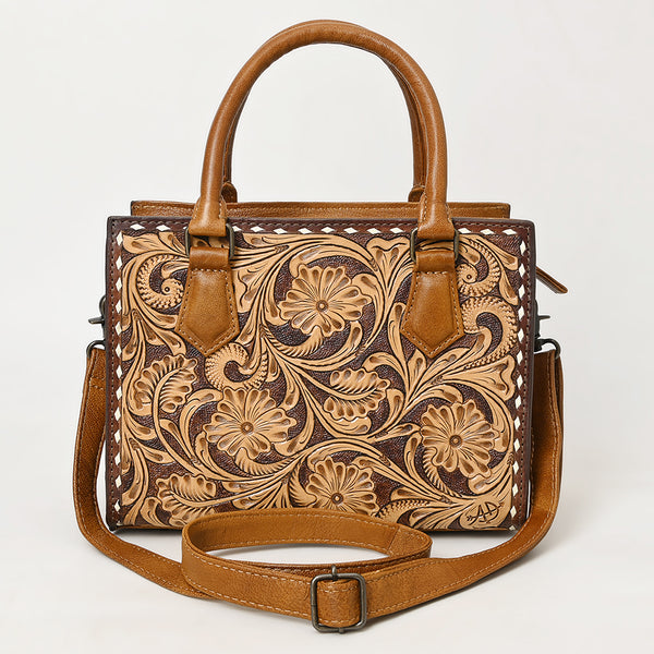 ADBG1453 American Darling Tooled Leather Tote | Floral Carved Crossbody