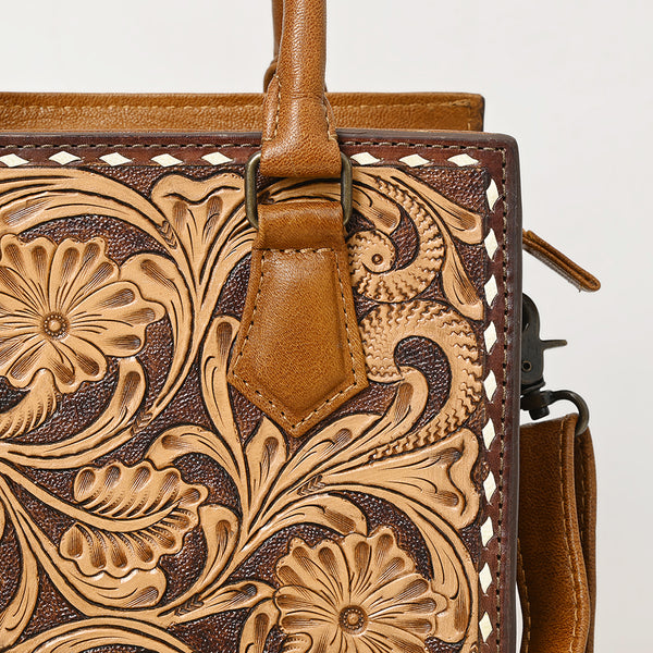 ADBG1453 American Darling Tooled Leather Tote | Floral Carved Crossbody
