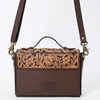 ADBGA557 American Darling Hand Tooled Floral Carved Leather Cross body Bag
