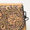 ADBGZ831 Hand-Tooled Leather Western Crossbody Bag Floral Chain Shoulder Purse