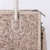 ADBG1131 American Darling Hand Tooled Leather Tote Bag -Western Floral Carved Purse