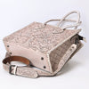 ADBG1131 American Darling Hand Tooled Leather Tote Bag -Western Floral Carved Purse