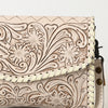 ADBG1133 American Darling Hand Tooled Floral Leather Crossbody Bag Western Purse