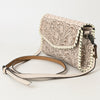 ADBG1133 American Darling Hand Tooled Floral Leather Crossbody Bag Western Purse