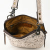 ADBG1136 American Darling Hand Tooled Floral Leather Crossbody Bag