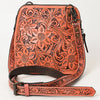 ADBG1136 American Darling Hand Tooled Floral Leather Crossbody Bag