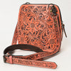ADBG1136 American Darling Hand Tooled Floral Leather Crossbody Bag