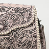 ADBG1137 American Darling Hand Tooled Floral Leather Clutch & Crossbody Purse