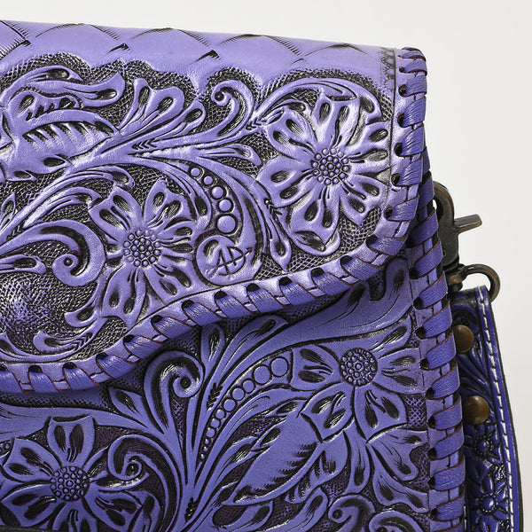 ADBG1137 American Darling Hand Tooled Floral Leather Clutch & Crossbody Purse