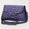 ADBG1137 American Darling Hand Tooled Floral Leather Clutch & Crossbody Purse