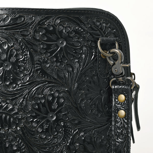 ADBG1138 American Darling Hand Tooled Floral Leather Crossbody Bag Western Purse